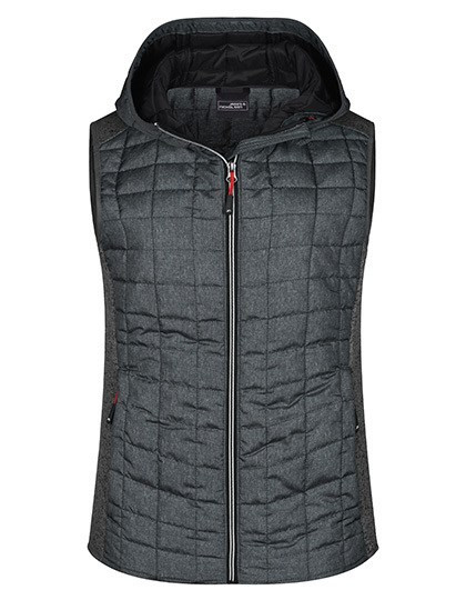 James&Nicholson - Ladies´ Knitted Hybrid Vest