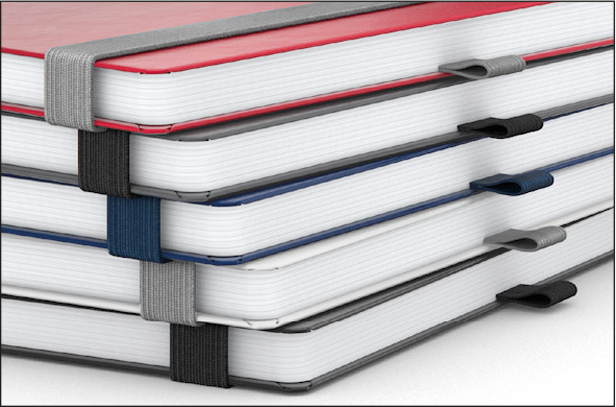 Notizbuch Vision-Book EXPRESS, A4, White, Winkelkaro, rot