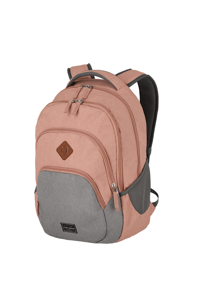 TRAVELITE BASICS Rucksack Melange, Rosa/Grau