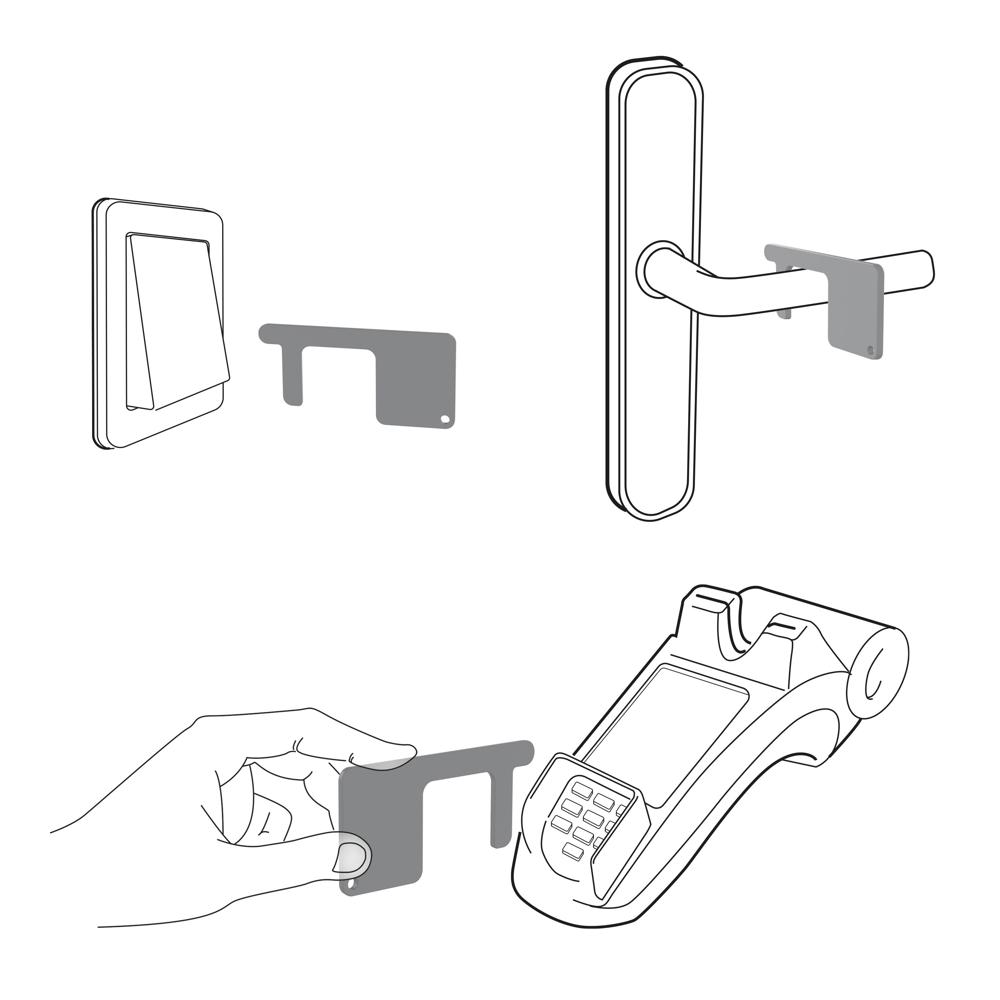 Schlüsselanhänger "Safe contact"