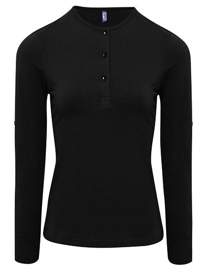 Premier Workwear - Women´s Long-John Roll Sleeve Tee
