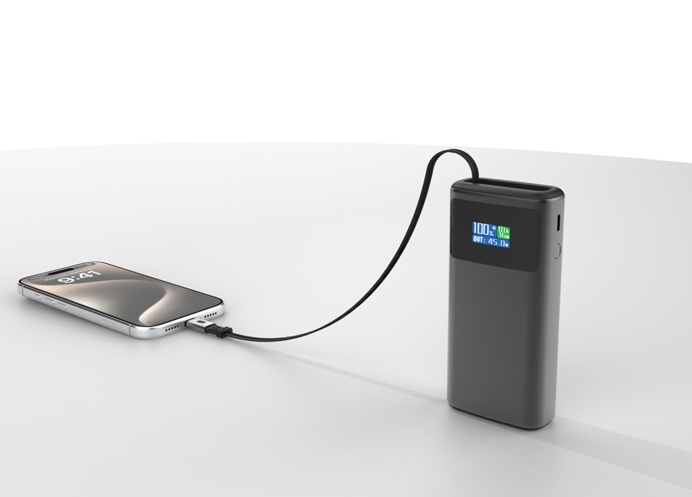 Quantum RCS Ultra-Fast 45W 10.000mAh Powerbank mit Display