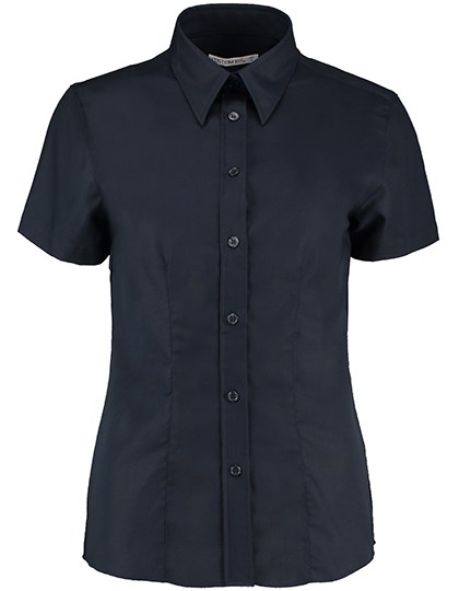 Kustom Kit - Women´s Tailored Fit Workwear Oxford Shirt Short Sleeve - French Navy