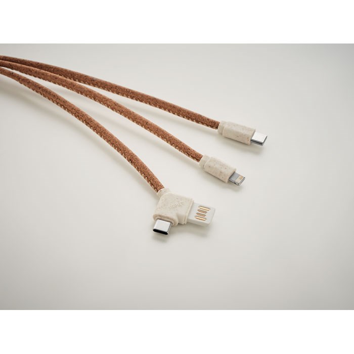 CABIE - 3in1 Ladekabel Kork
