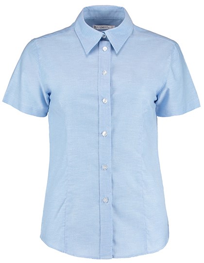 Kustom Kit - Women´s Tailored Fit Workwear Oxford Shirt Short Sleeve - Light Blue