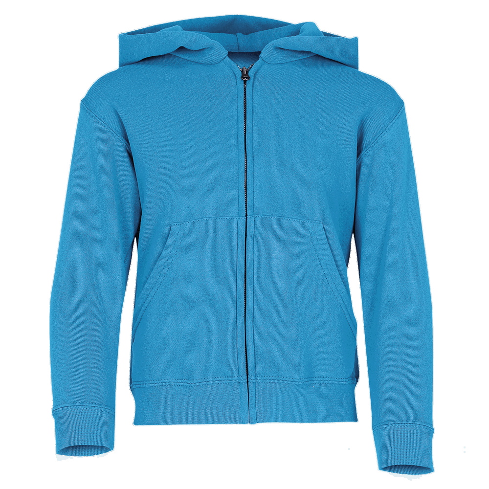 620450 - Kids Classic Hooded Sweat Jacket, azurblau, 164