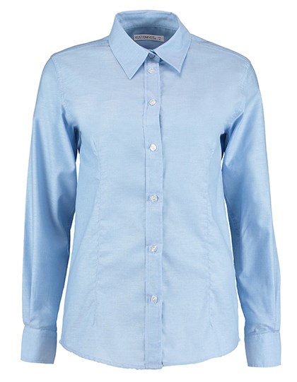 Kustom Kit - Women´s Tailored Fit Workwear Oxford Shirt Long Sleeve - Light Blue