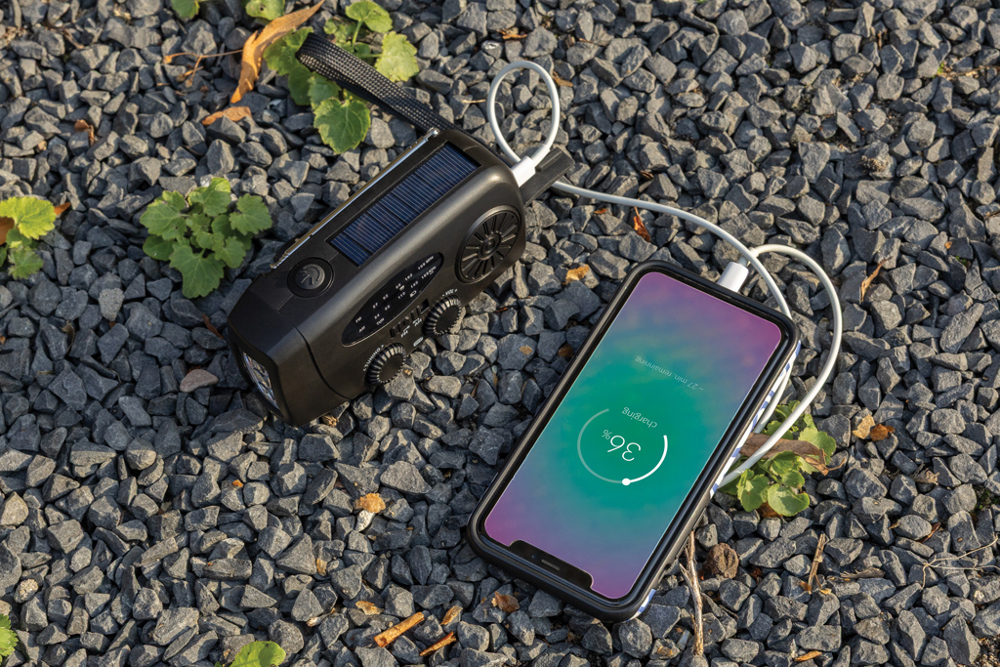 RescueWave Notfallradio aus RCS recyceltem Kunststoff