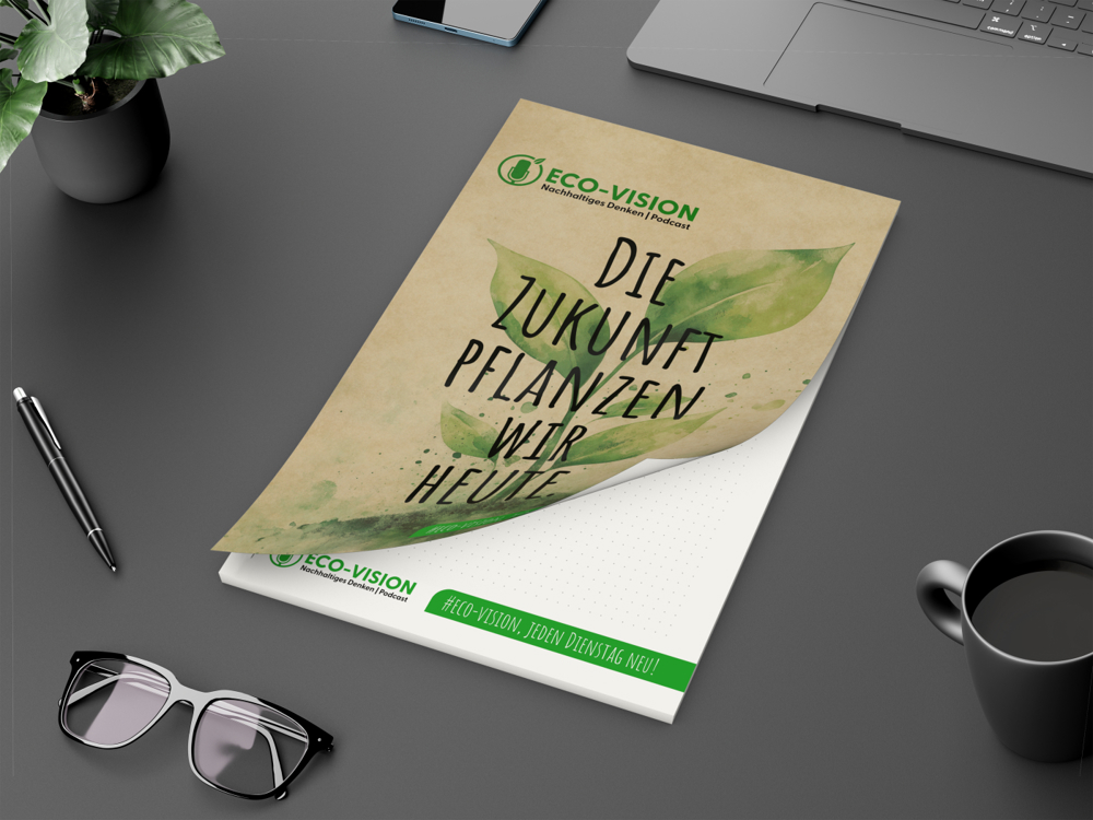 Schreibblock Cover Recycling-Inhaltspapier, A4, 100 Blatt, ohne Abheftlochung