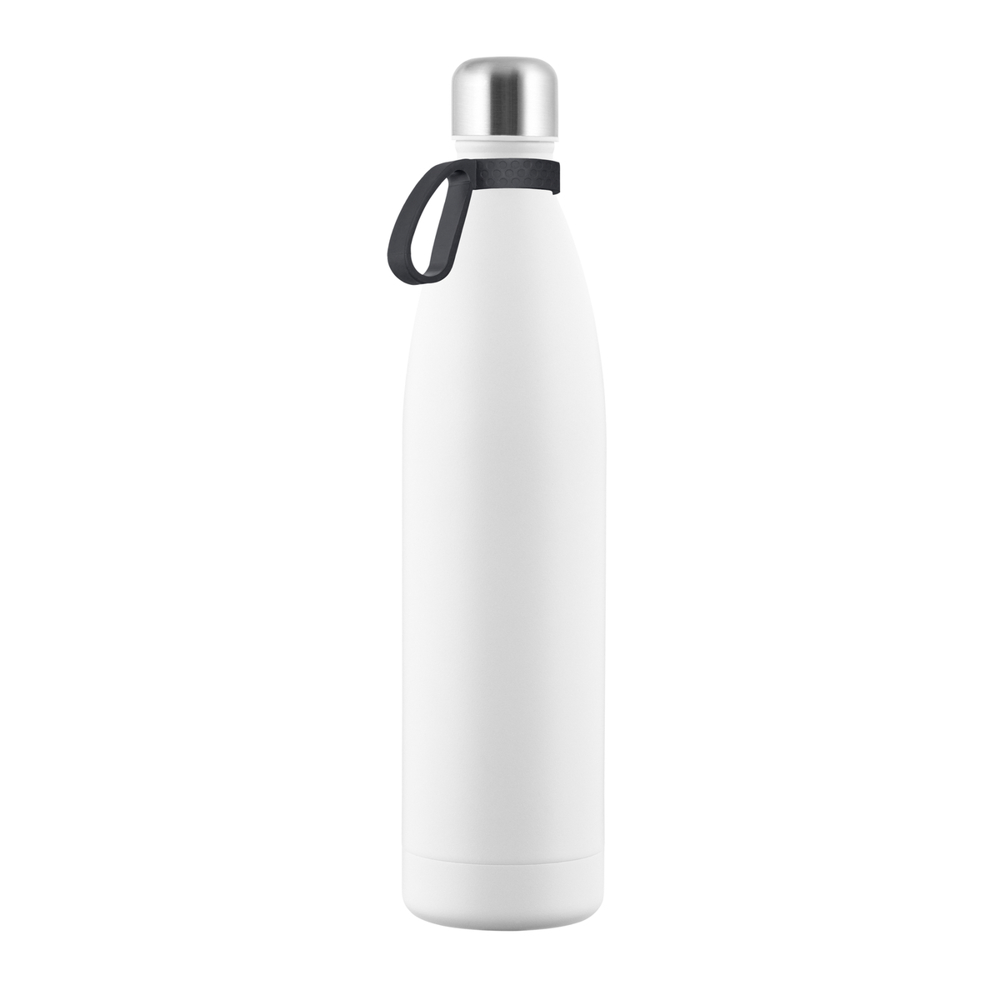 Thermotrinkflasche RETUMBLER-NIZZA XXL - dunkelgrau, silber, weiß
